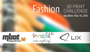 CGTrader 3D print challenge in Fashion World 2016
